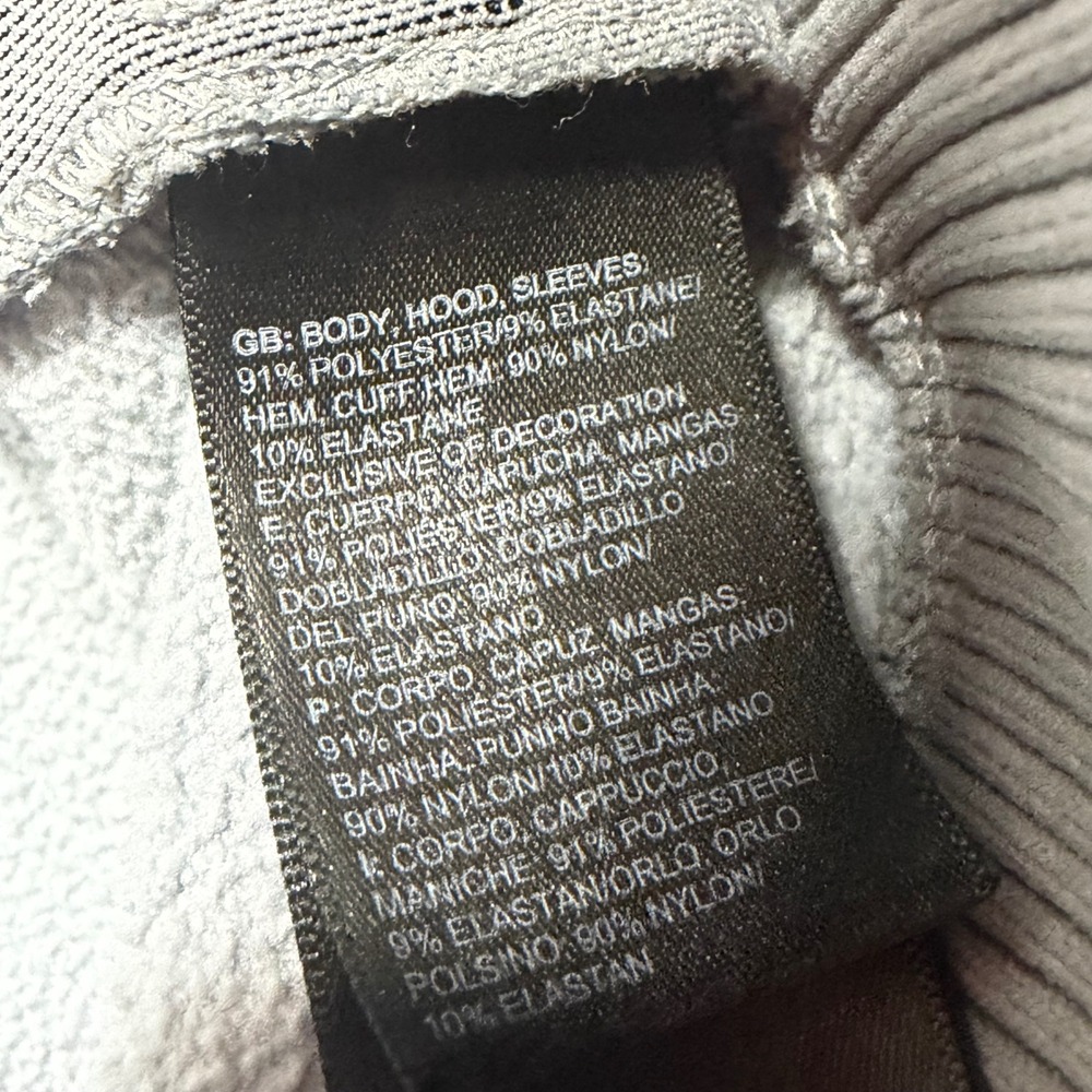 The North Face Anorak Pullover Womens XL Gray Fleece Lined Hooded Outdoors Coat - Picture 9 of 10